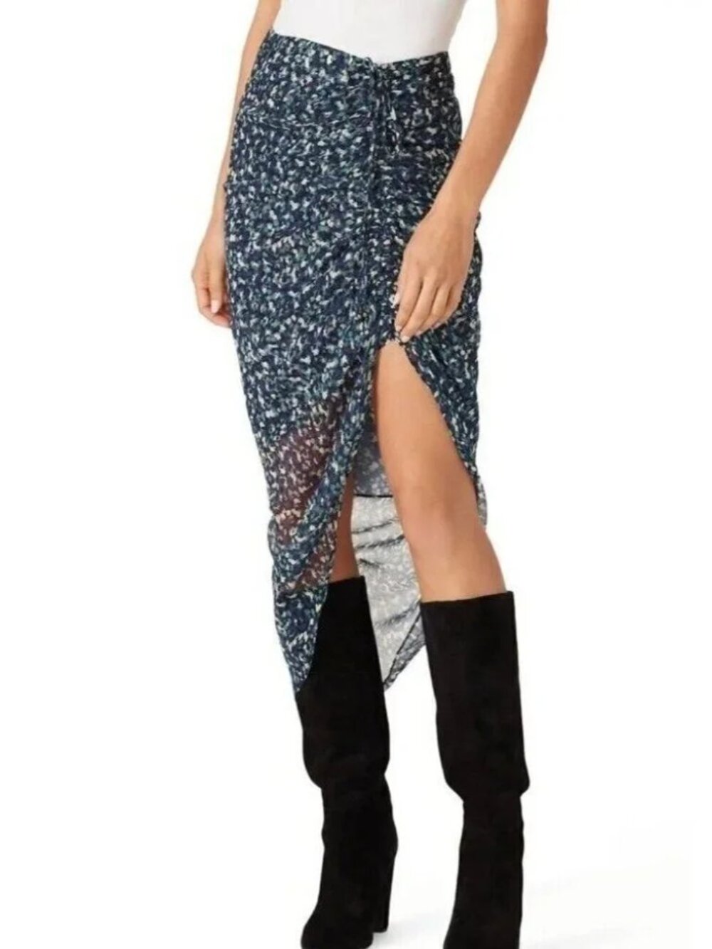 Veronica Beard Ari ruched skirt
